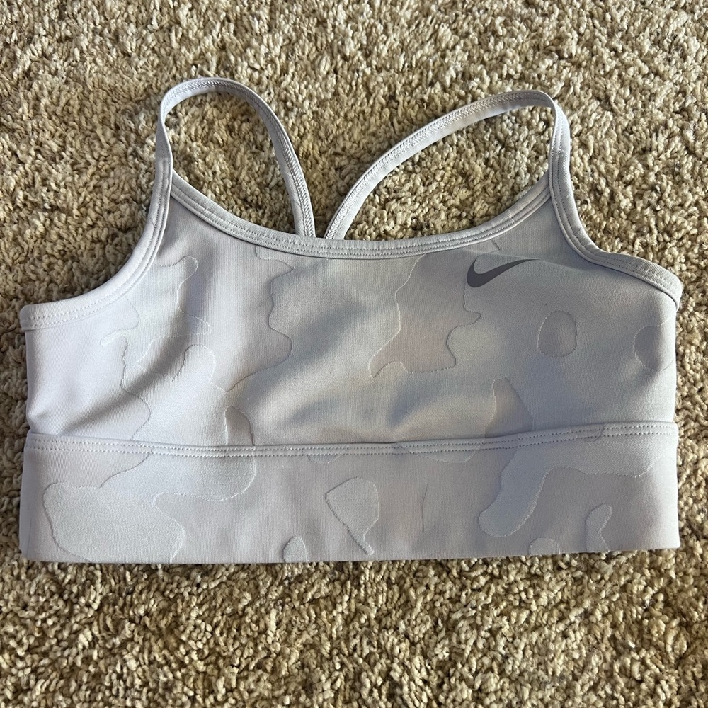 Nike Light Gray Dri-FIT Sports Bra